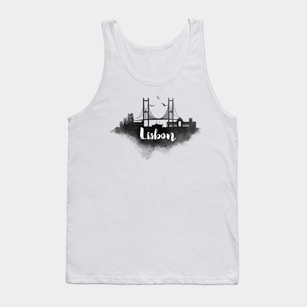 Lisbon watercolor Tank Top by kursatunsal